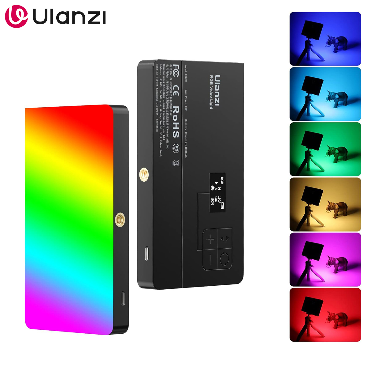 Photography Lighting Outdoor - Lumière vidéo RGB ULANZI LT002, panneau