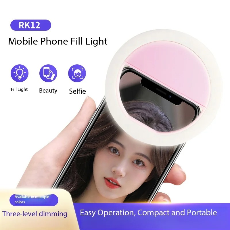 Photography Lighting Handheld - Anneau lumineux rechargeable à clipser pour