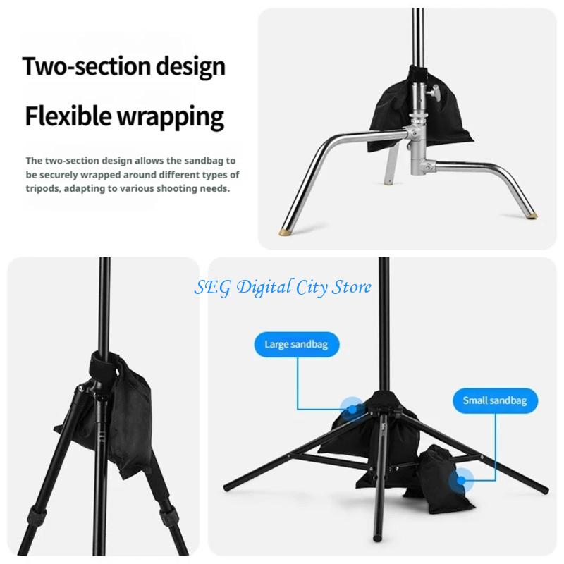 Light Stand Sandbag - Support sable professionnel U75B, avec larges