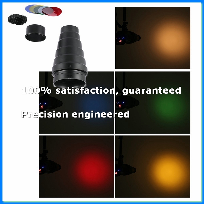 Honeycomb Grid Filter - Kit de 5 filtres colorés coniques