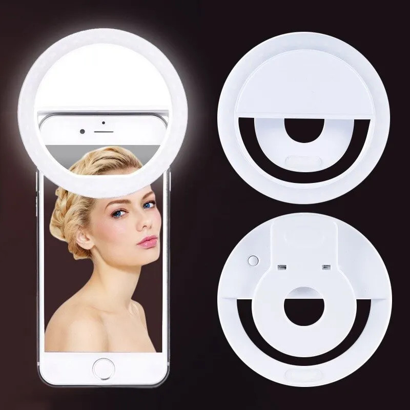 Photography Lighting Patterns - Anneau Lumineux LED Rechargeable par USB,
