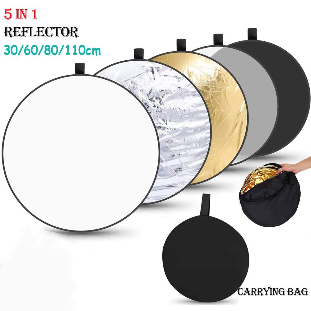 Photography Lighting Reflector - Réflecteur rond pliable portable pour la