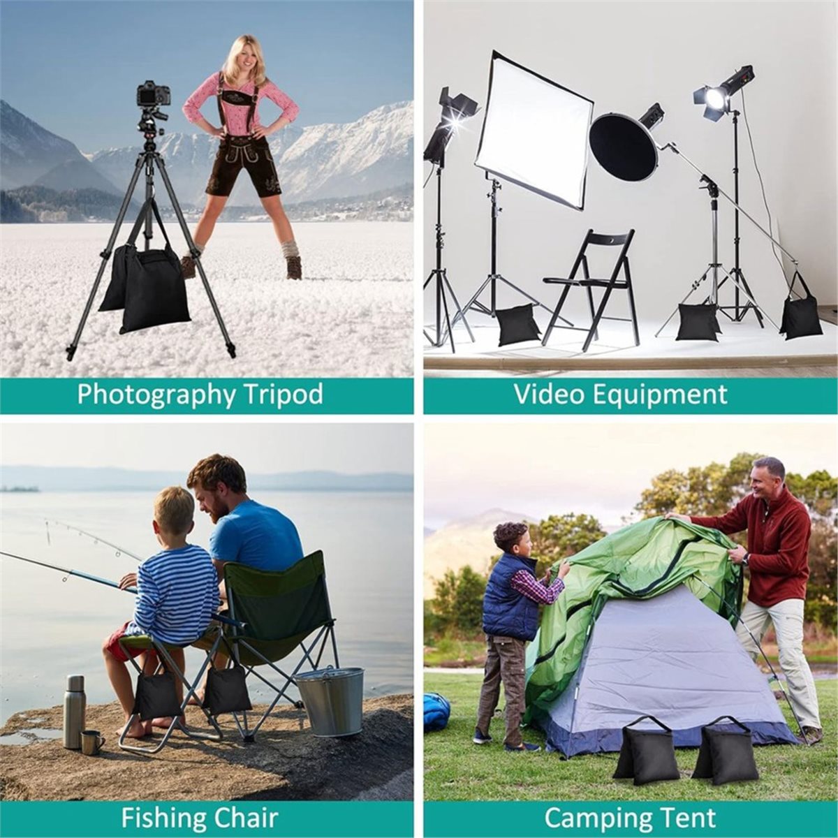 Light Stand Sandbag - DT75BG 8 sacs de sable lestés