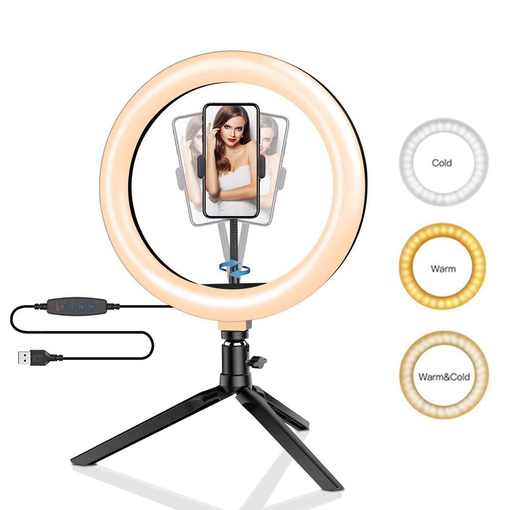 Photography Lighting Patterns - Anneau lumineux Led pour Selfie, 26cm,