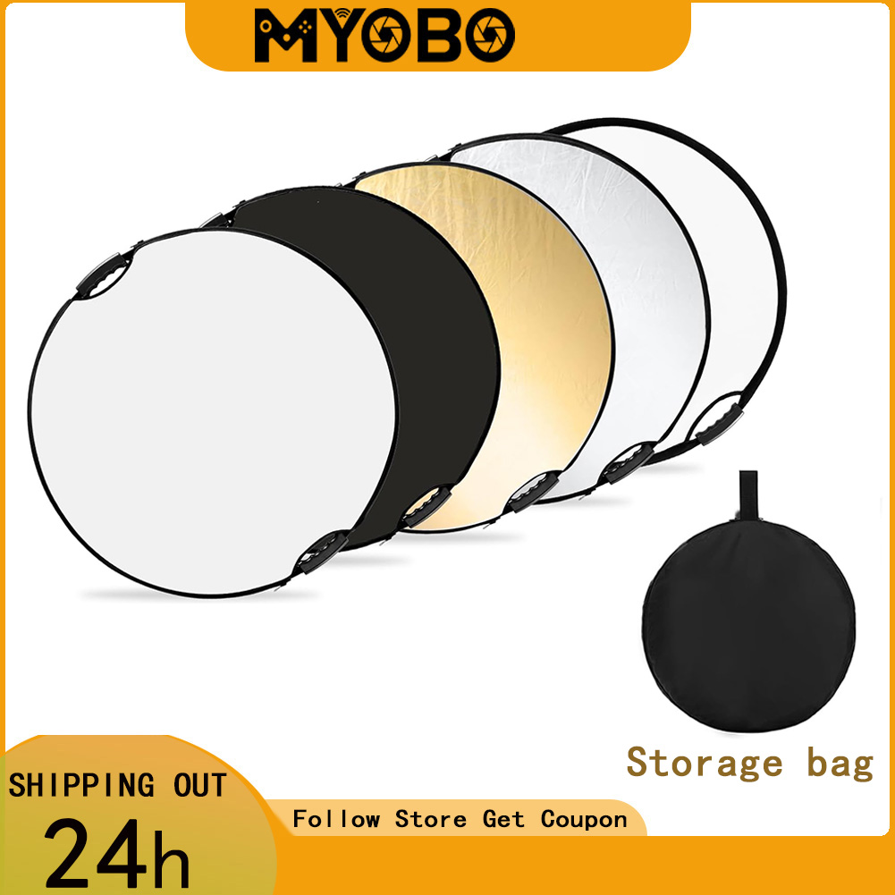 Photography Lighting Reflector - Réflecteur photographique pliable MYOBO avec étui
