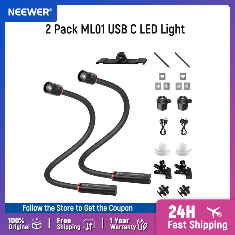 Photography Lighting Basics - NEEWER BASICS Lot de 2 lampes