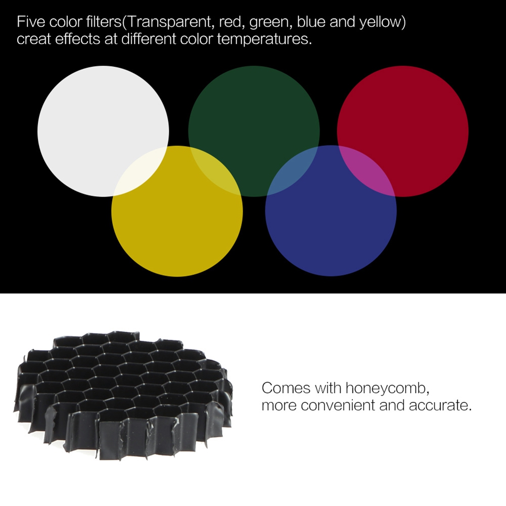 Honeycomb Grid Filter - Snoot conique avec grille en nid