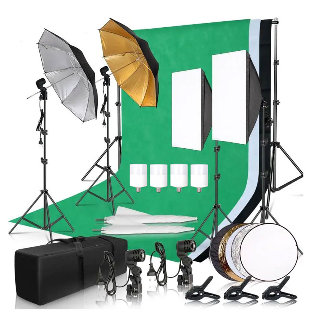 Photography Lighting And Backdrop Kits - Kit d'éclairage de studio photo avec