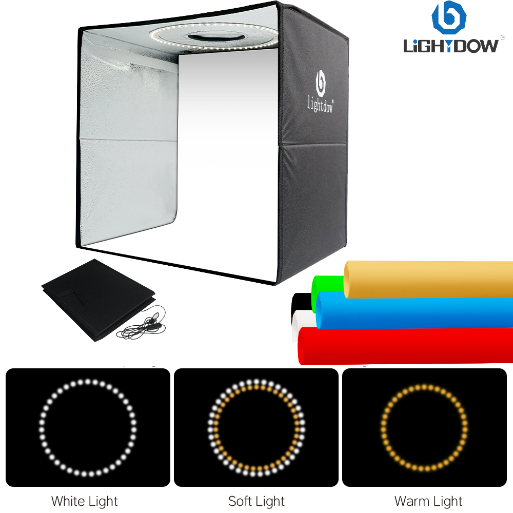 Photography Lighting And Backdrop Kits - Lightdow Photo Studio boîte à lumière