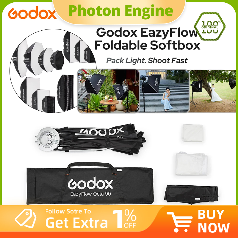 Photography Lighting Handheld - Boîte à lumière pliable Godox EazyFlow,