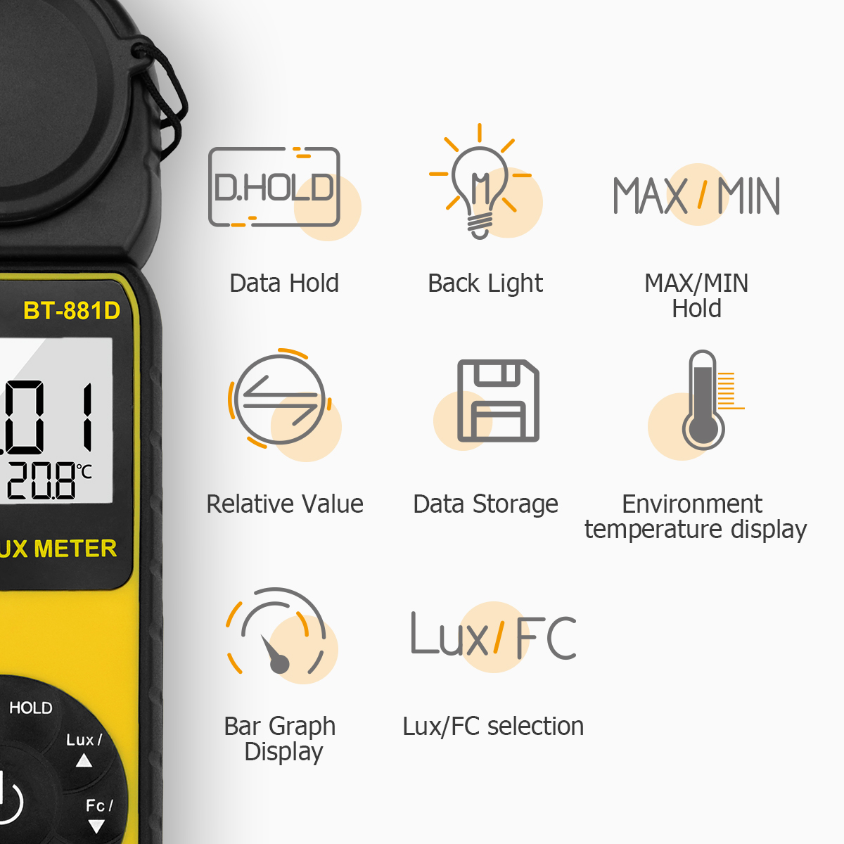 Luxmètre numérique 400 000 Lux - Photography Lighting Handheld avis et prix