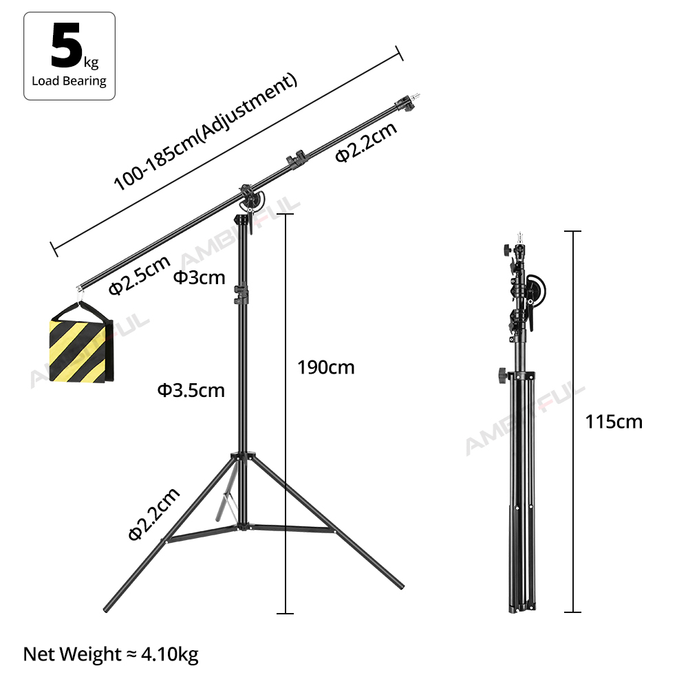 Trépied de studio réglable en  - Light Stand Sandbag avis et prix