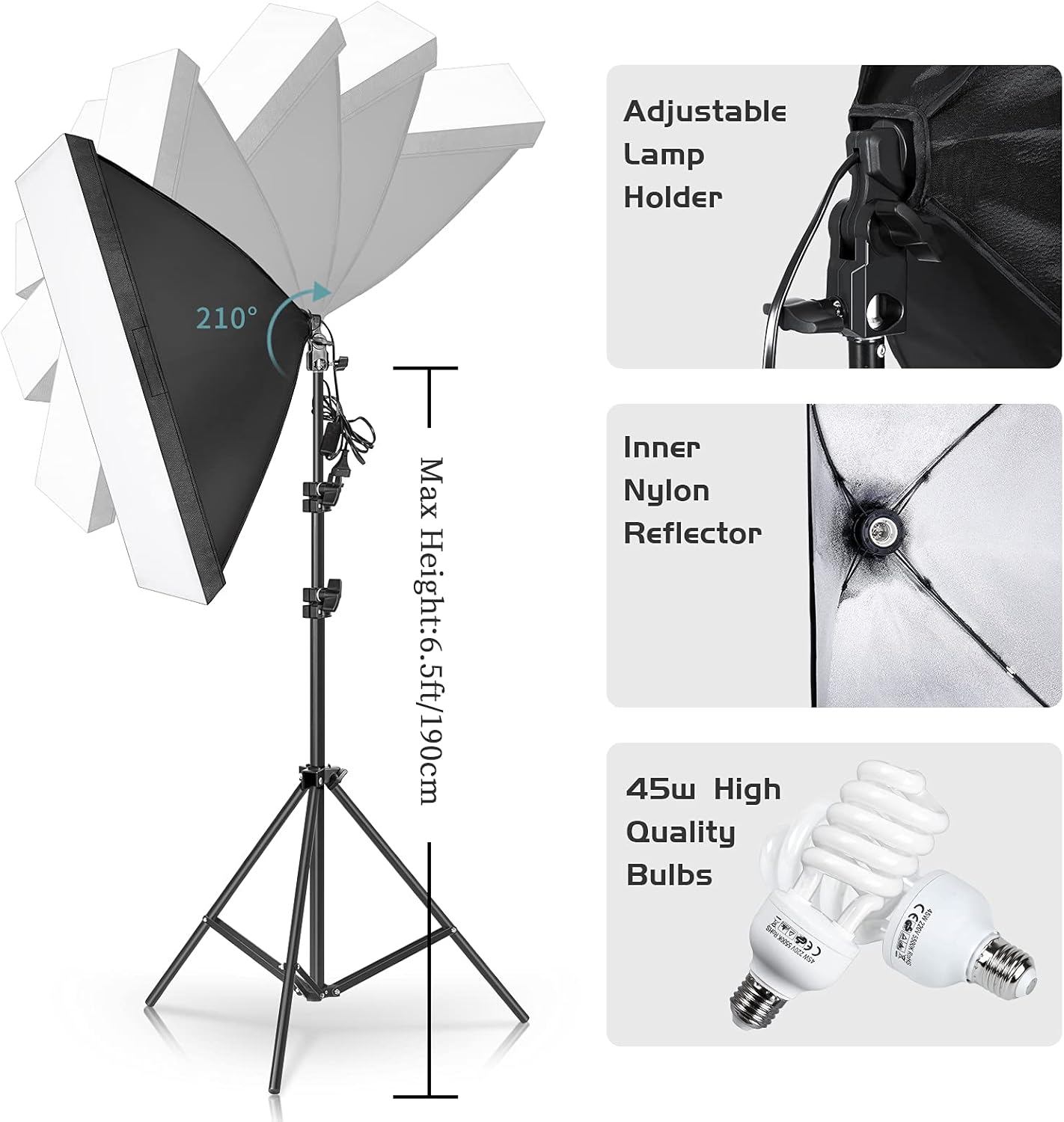 Kit d'éclairage de photographi - Photography Lighting And Backdrop Kits avis et prix