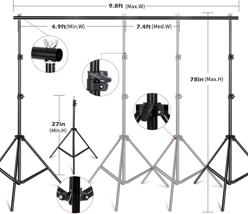 Kit d'éclairage de photographi - Photography Lighting And Backdrop Kits avis et prix