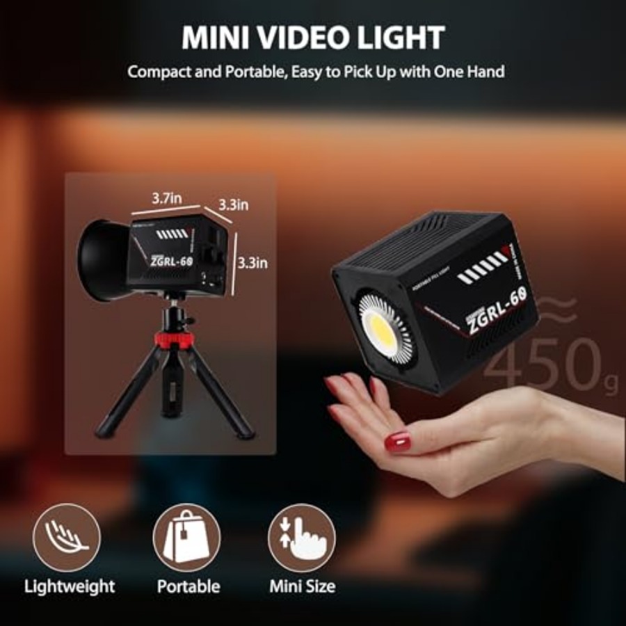 Lampe vidéo LED COB 60W portab - Photography Lighting Handheld avis et prix