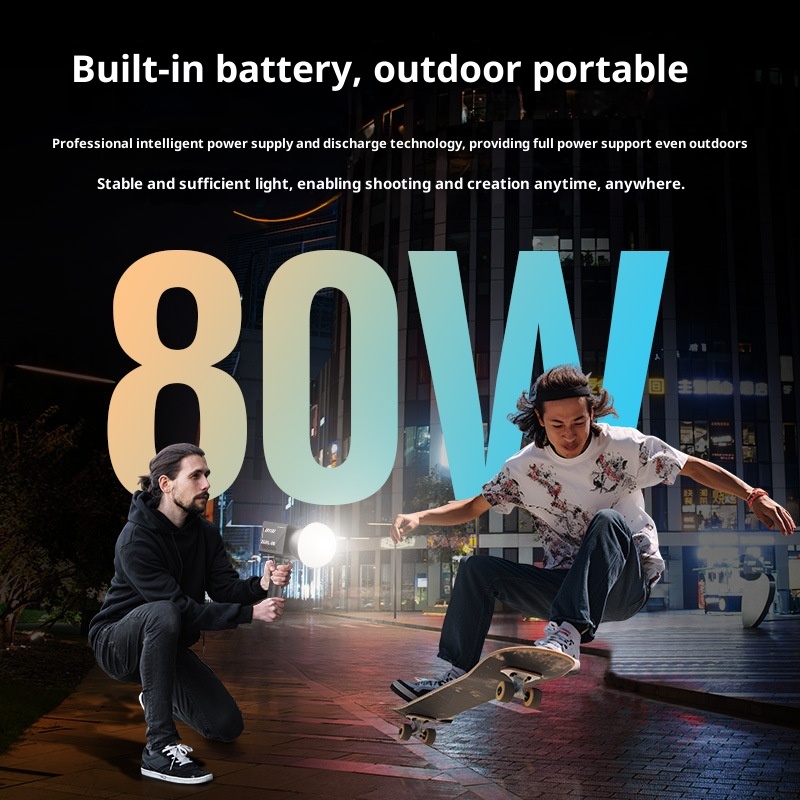 ZGRL80 80W COB LED lumière vid - Photography Lighting Outdoor avis et prix