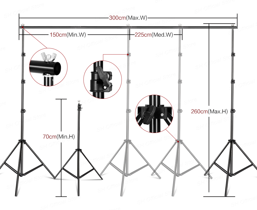 Kit d'éclairage de studio phot - Photography Lighting And Backdrop Kits avis et prix