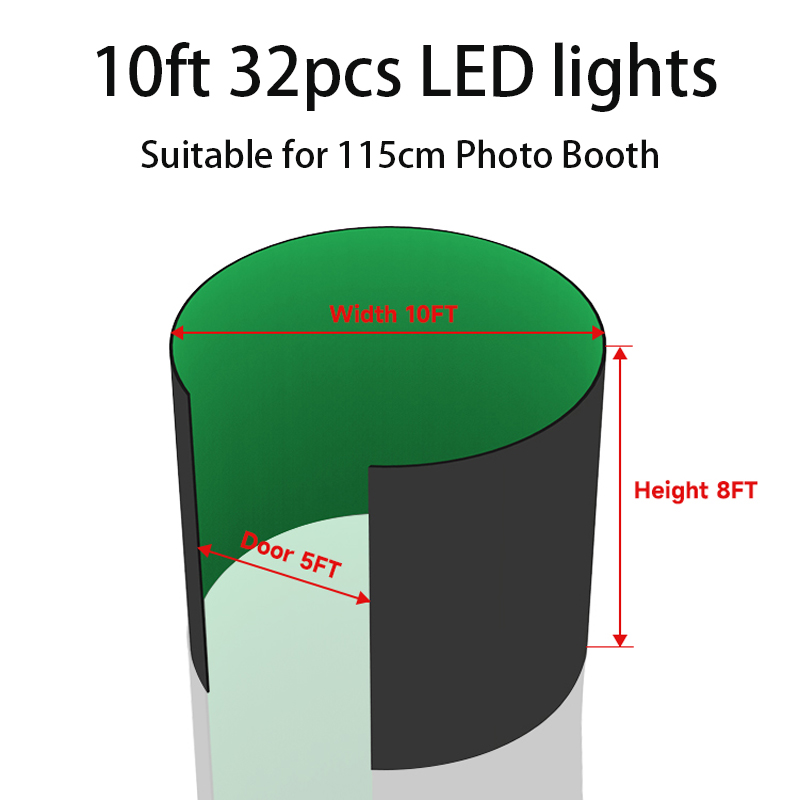 Cabine photo 360° avec logo pe - Photography Lighting And Backdrop Kits avis et prix